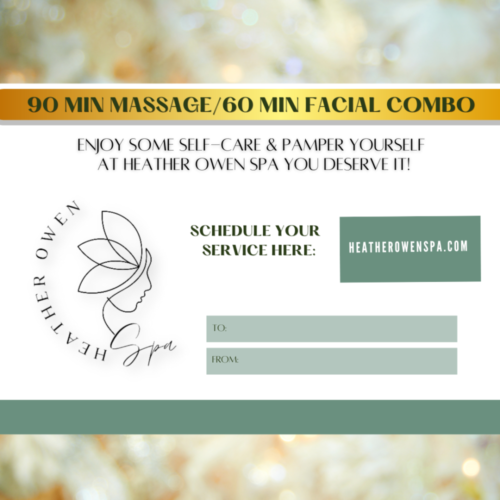 90 Minute Massage/60 Minute Facial Combo