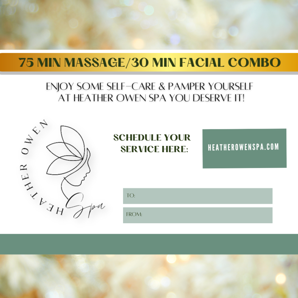 75 Minute Massage/30 Minute Facial Combo