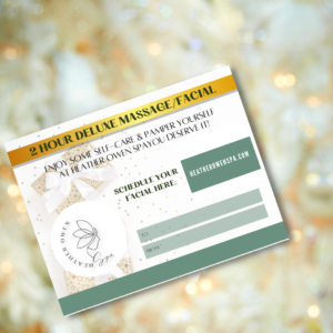 2 Hour Deluxe Massage Facial Combo Gift Certificate