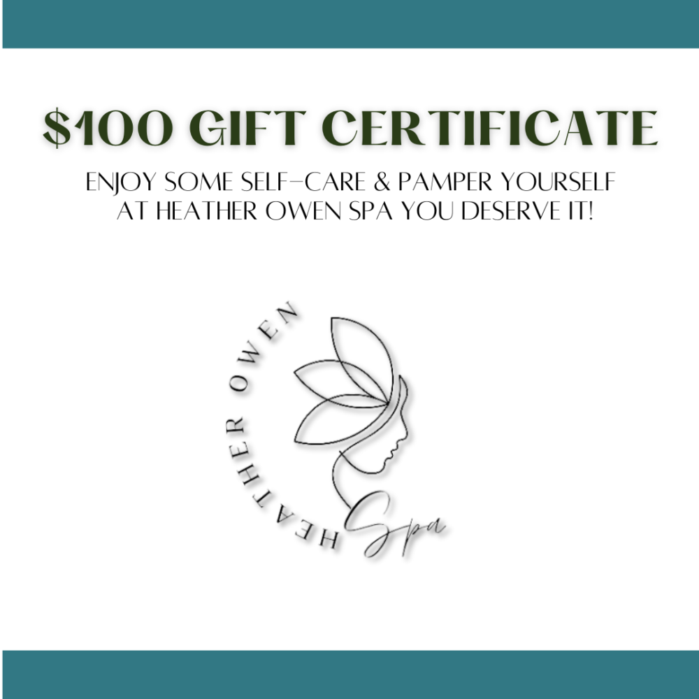 $100 Heather Owen Spa Gift Certificate